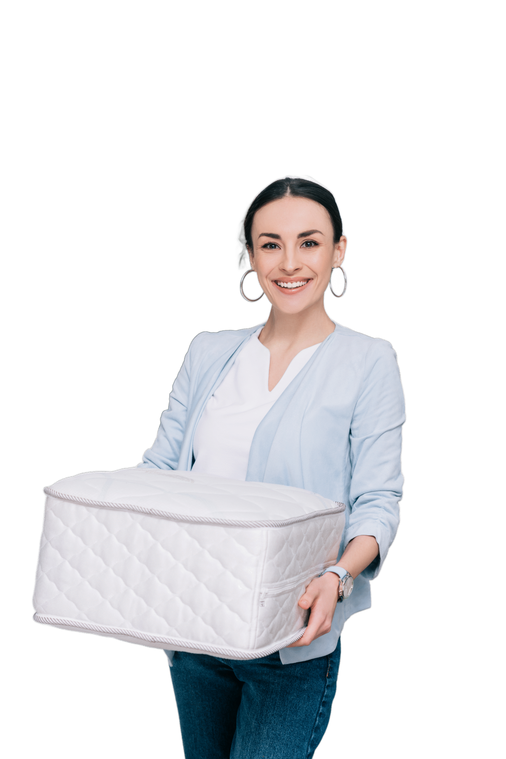 Mujer con paquete